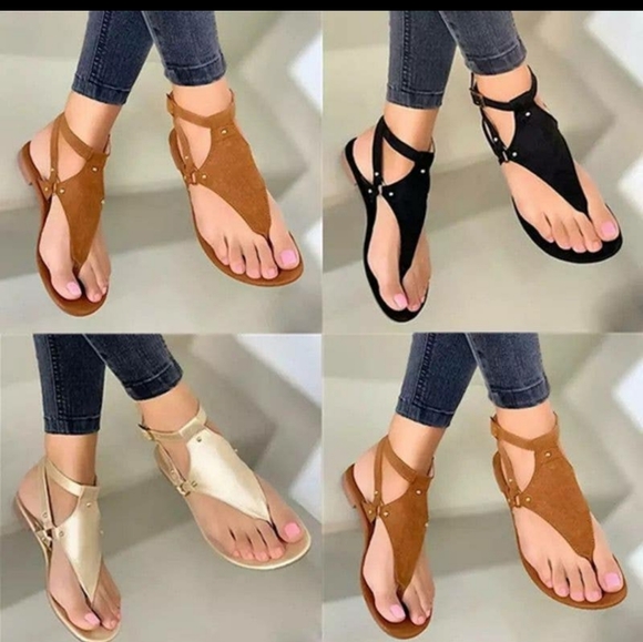 ***New Never Worn***Casual Flip Flop Sandals--Brown - Picture 3 of 3